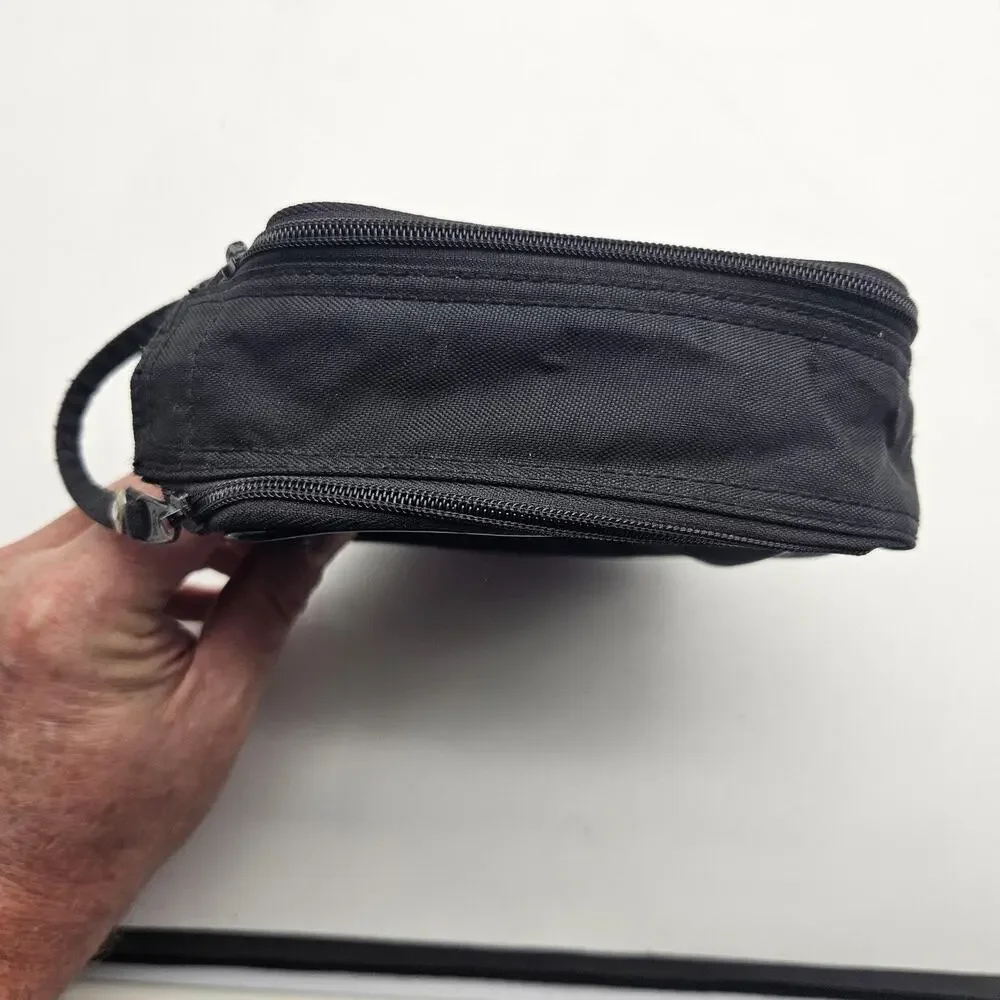 LEBO Camera Case Bag Black Nylon Belt Loop‎ D-Rings Zipper Pocket Compact Carry
